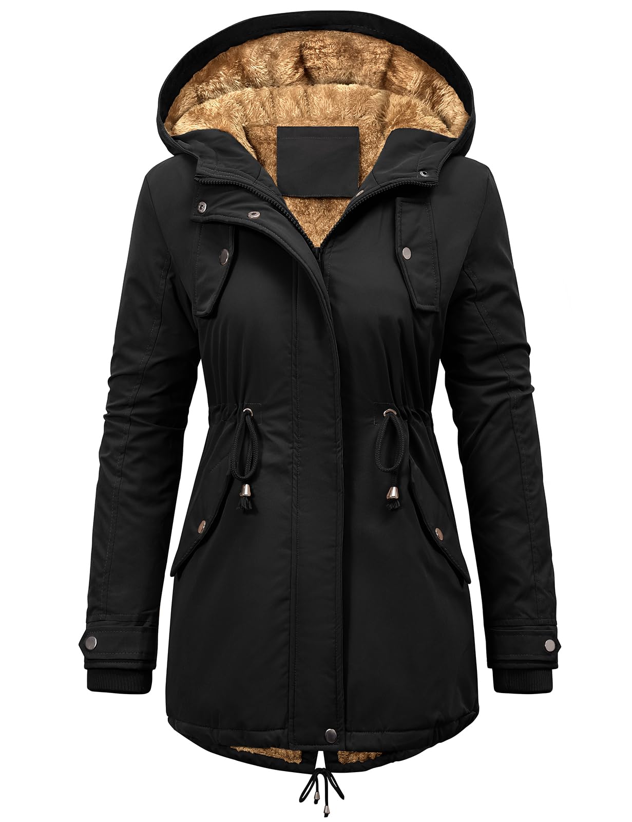 Vancavoowomens Parka Winter Coats Waterproof Jacket Hooded Coat