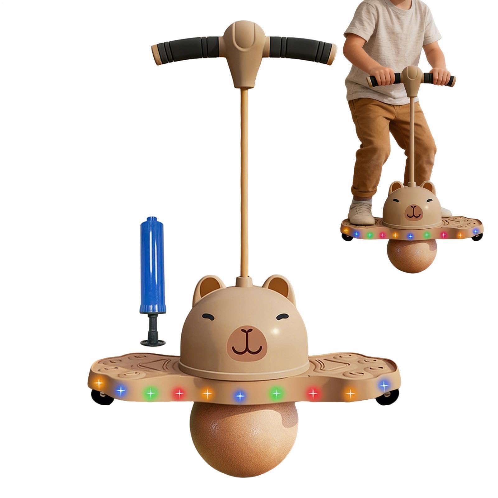 Balance Football per bambini | Giocattolo luminoso per saltare in alto, per bambini, ragazzi, casa, soggiorno, giardino, parco giochi, fitness