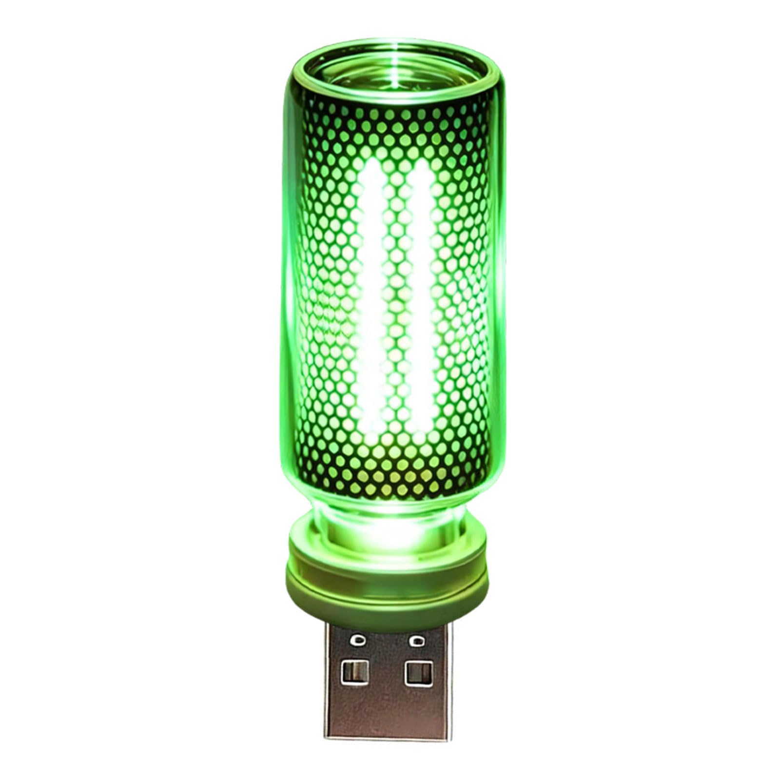 Drtlpmb Green Bedside Night Lamp, Usb Touch Dimmable Glass Light For Desk Car Corner, Compact Plug-In Accent Decor, Home Table Mood Glow Lamp Compact Table Light Touch Bedside Glow Usb Decor Tiny Shelf Dorm Corner