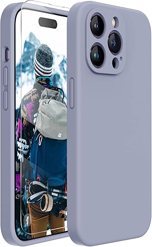 Miniatura 60 de Miracase - Funda diseñada para iPhone 11 con protector de pantalla, funda de goma de silicona líquida, protección total contra caídas y a prueba