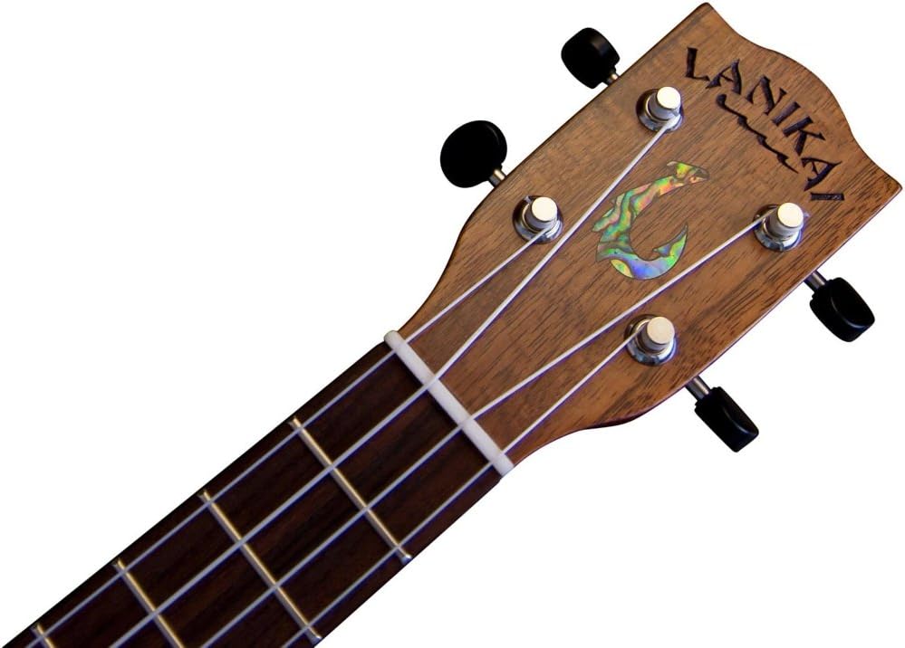 Lanikai MAKAPUU-T Makapu'u Solid Koa Top Acoustic Electric Tenor Ukulele with Bag