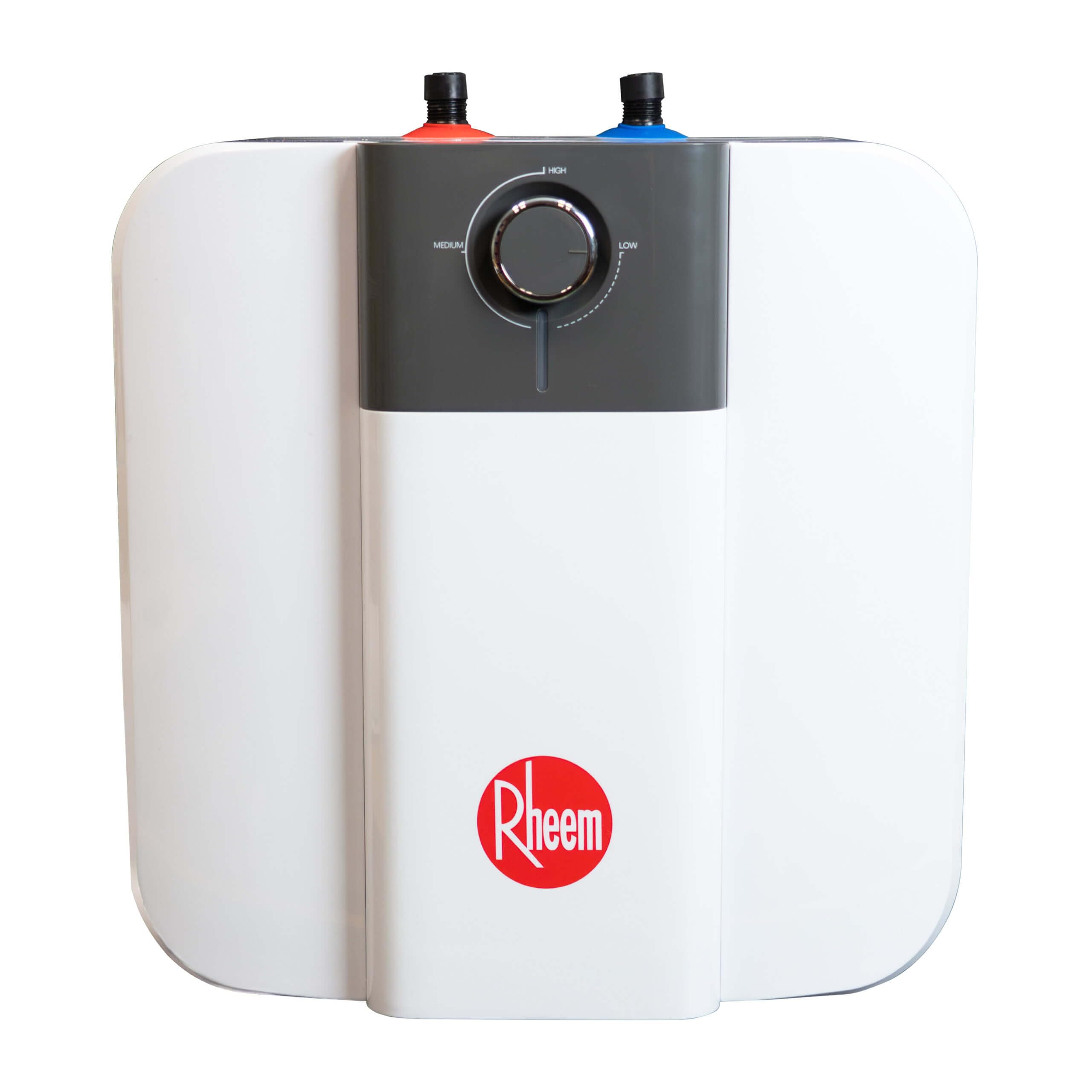 Rheem MiniTank Scaldabagno Elettrico 15L con Termostato Regolabile | Caldaia Elettrica a Risparmio Energetico - Serbatoio Smaltato Antiruggine - Installazione Facile con Staffa Inclusa