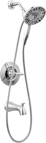 Delta Arvo 14 Series Chrome Bathtub Shower Faucet Set with