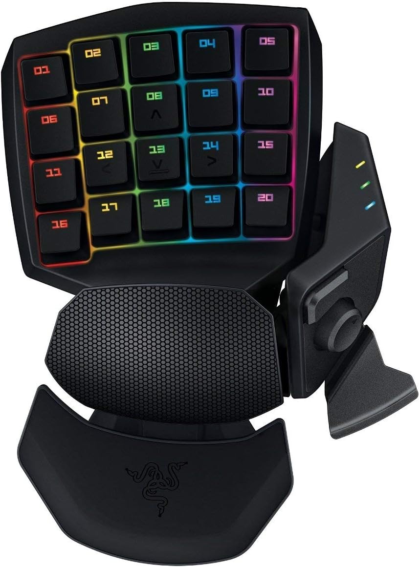 Razer Orbweaver Chroma Gaming Keypad: Mechanical Key Switches - 30 Programmable Keys - Customizable Chroma RGB Lighting - Programmable Macros - Classic Black