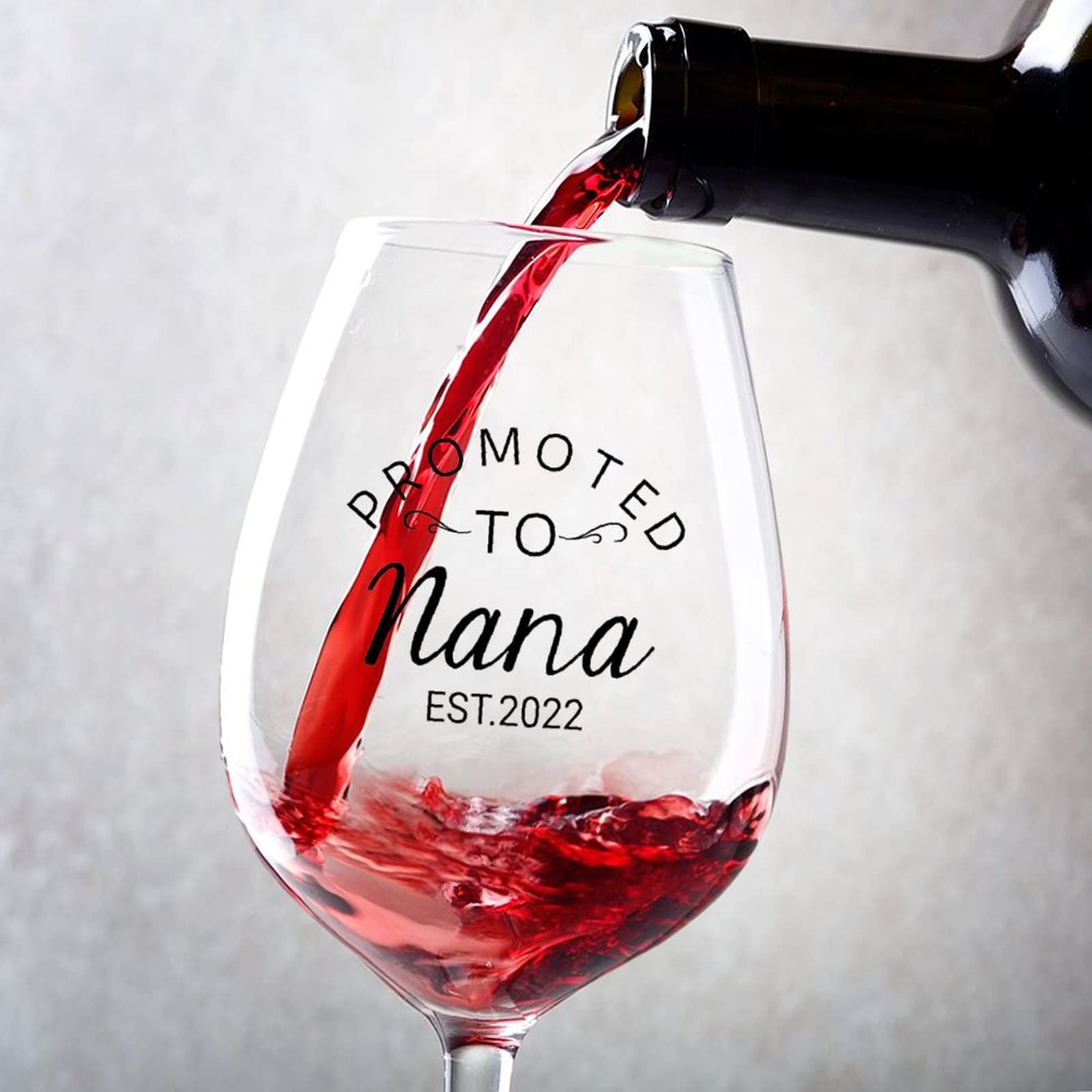 Verres à vin rouge Promoted to Nana : le duo de 325 ml pour trinquer à l'amour en famille