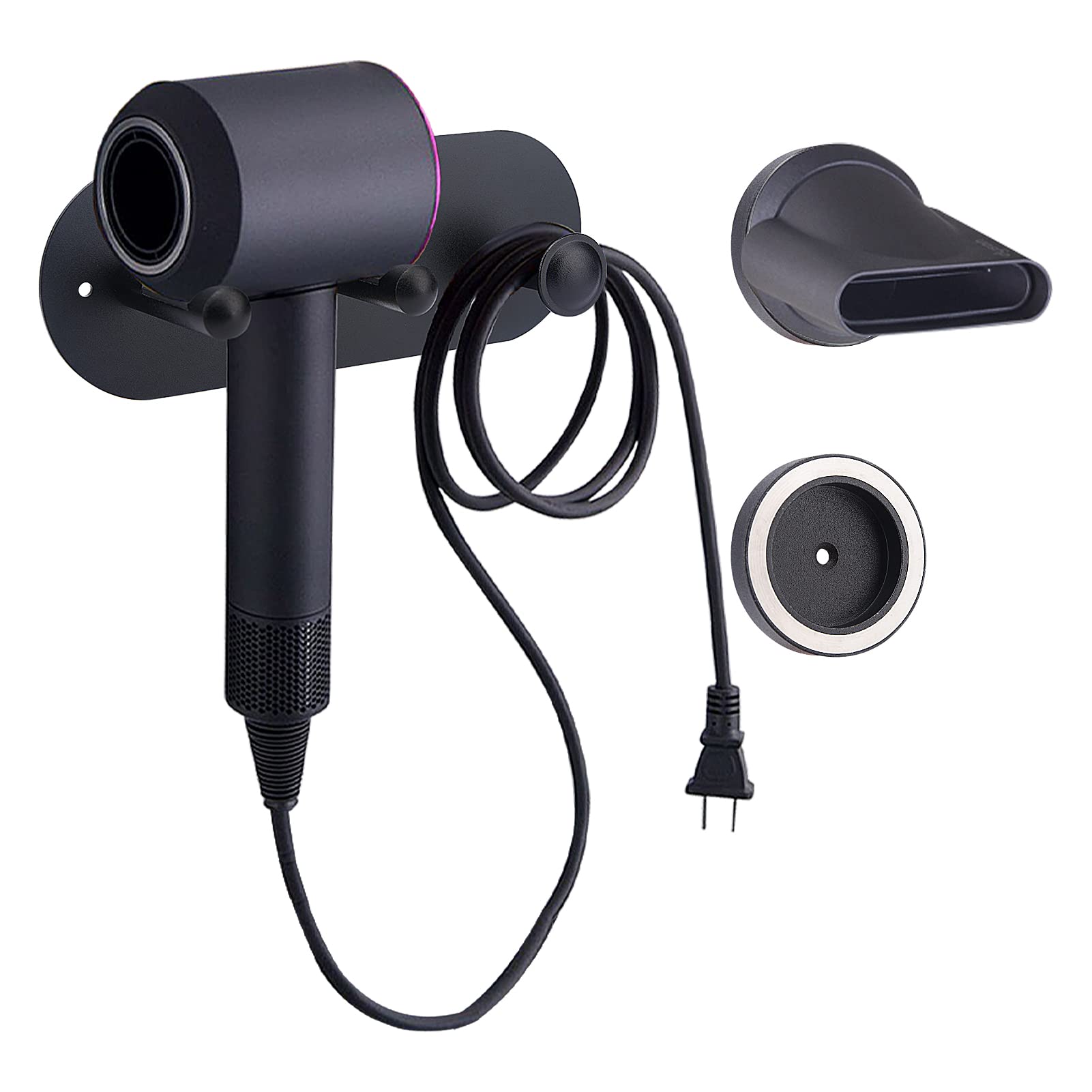 Hair Dryer Wall Mount, Blow Dryer Holder Rack for Dyson Supersonic Hair Care Tools Organizer, Easy Install