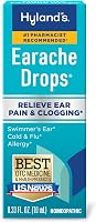 Hyland's Earache Drops: Natural Relief for Swimmer's Ear, Clogged Ears, Cold, Flu & Allergy Pain | Ages 4+ | 0.33 fl oz