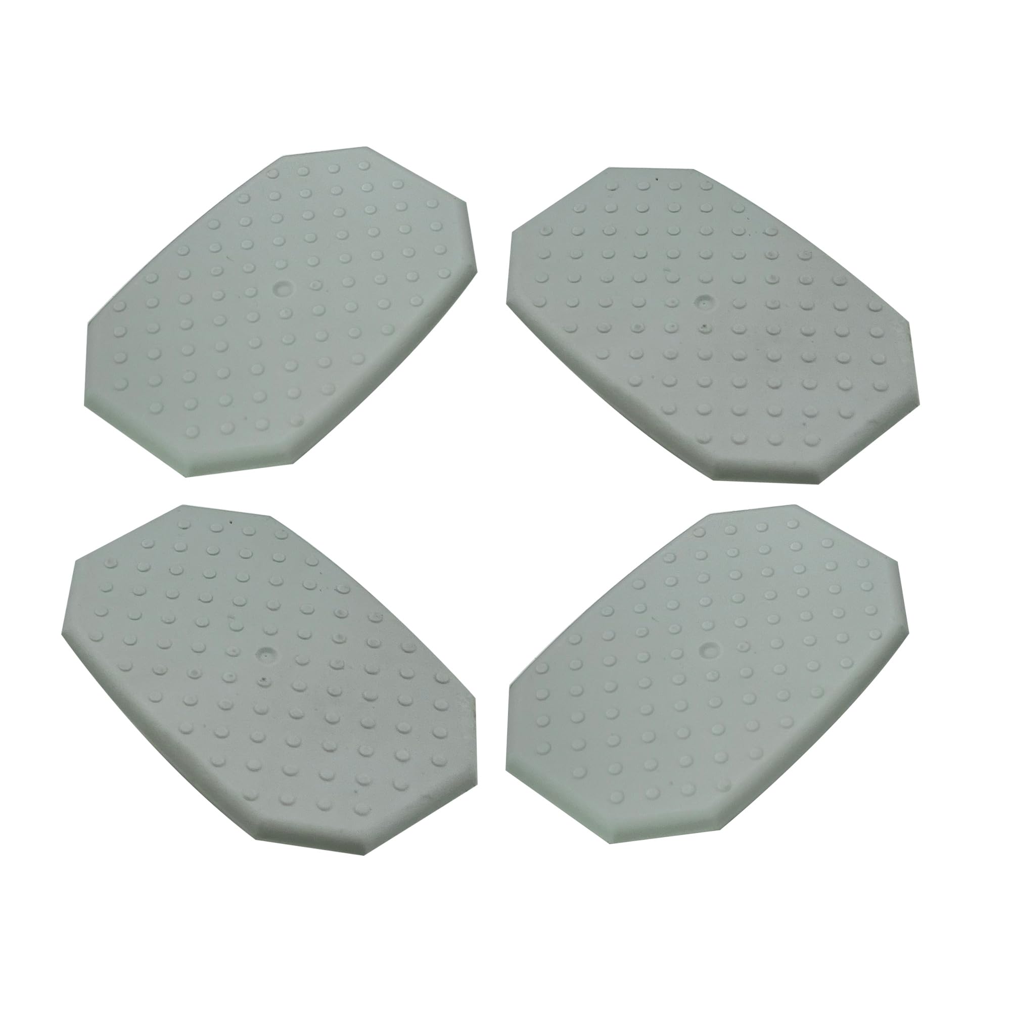 FCBJX 4Pcs Rear Leaf Spring Bushings Pads Insulator Inserts White