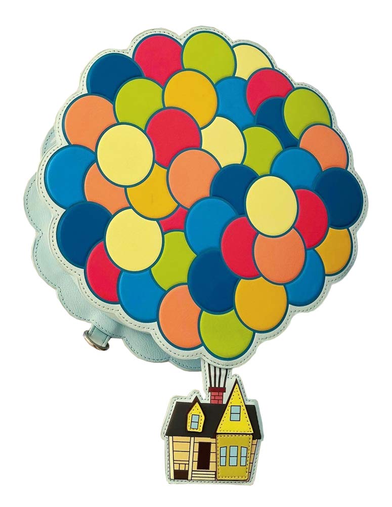 Loungefly X Disney Up Balloon House Convertible Mini Backpack One Size, Multicolored, Blue, Wdbk0947