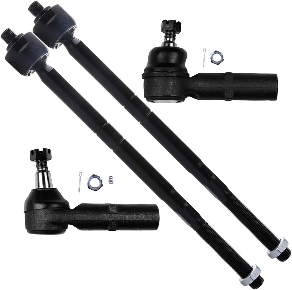 SCITOO 4pcs Suspension Kit For 1997-2000 For Ford Contour 1999-2002 For Mercury Cougar 1997-2000 For Mystique - With Suspension Parts Inner Outer Tie Rod End