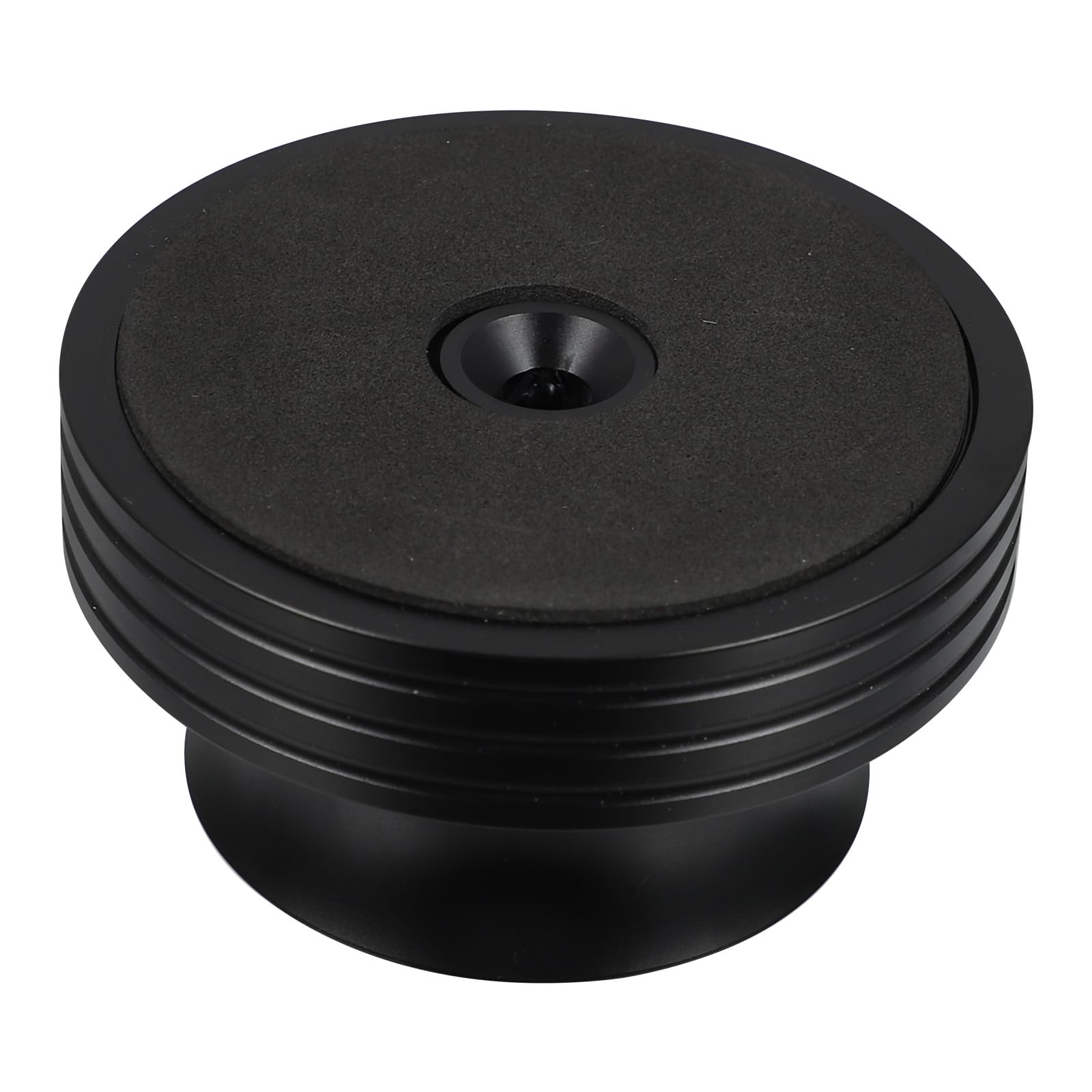 Alipis Estabilizador para Discos de Vinilo de Aluminio Negro 400 G Accesorio para Platos Giratorios Peso Antivibración para Mejorar Sonido y Reducir Resonancia