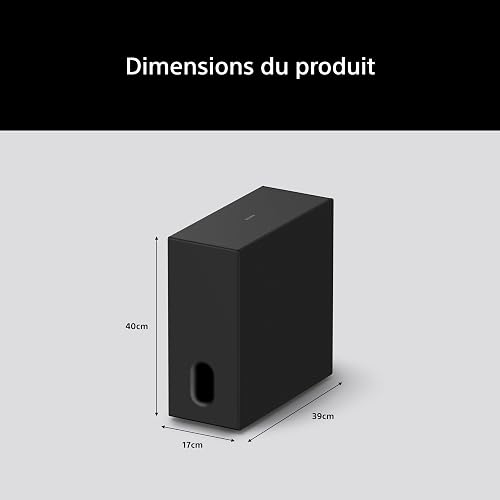 Sony BRAVIA Theatre Sub 8, Caisson de Basses sans Fil de 300 W pour Barre de Son/système Home cinéma, Compatible avec HT-A9M2 / A9000/ A8000/ A7100, SA-SW8, modèle 2026 - 4