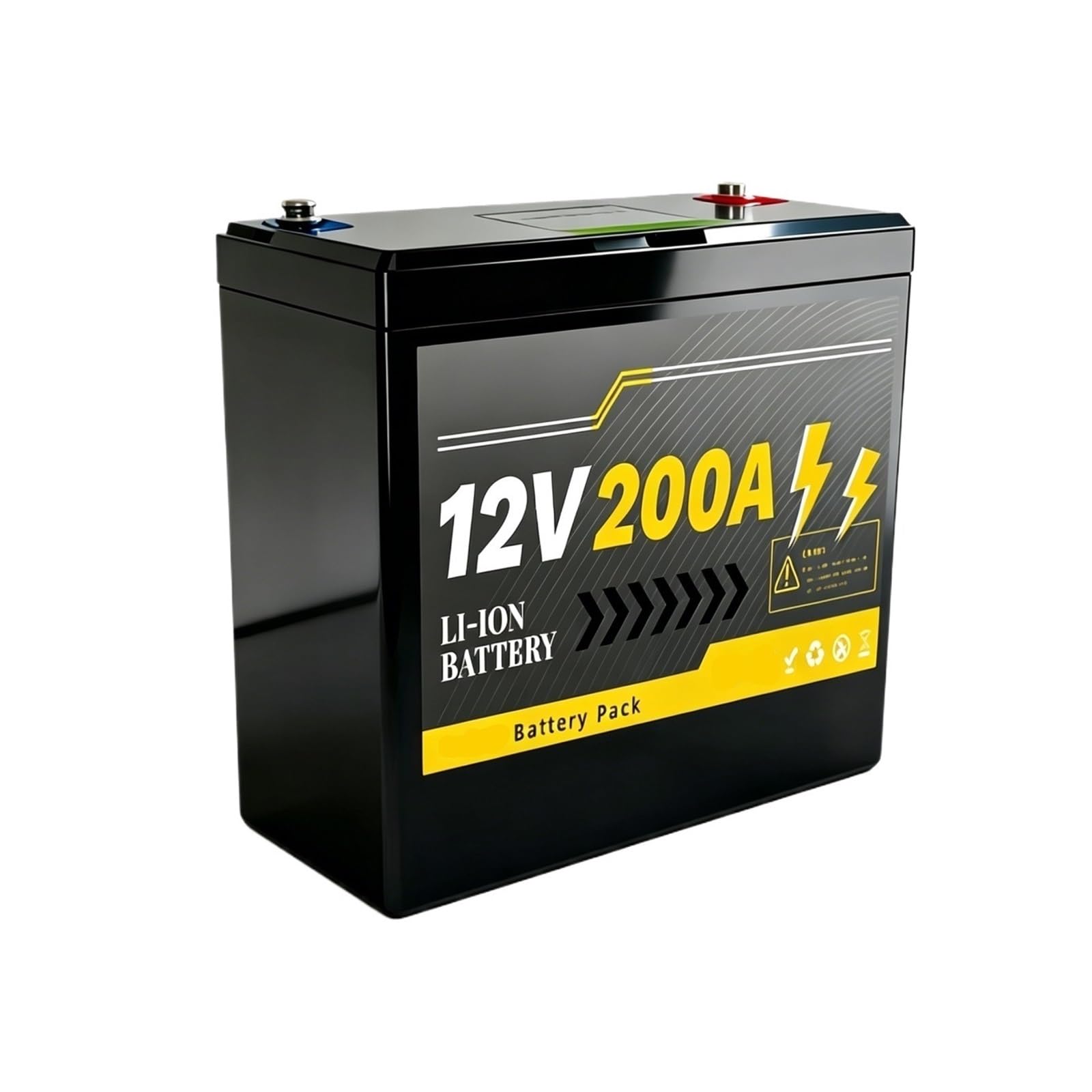Batteria A Ciclo Profondo 12V 200Ah For Pannelli Solari, Camper | BMS intelligente integrato, oltre 8.000 cicli profondi, adatto for imbarcazioni marine e apparecchiature overlanding