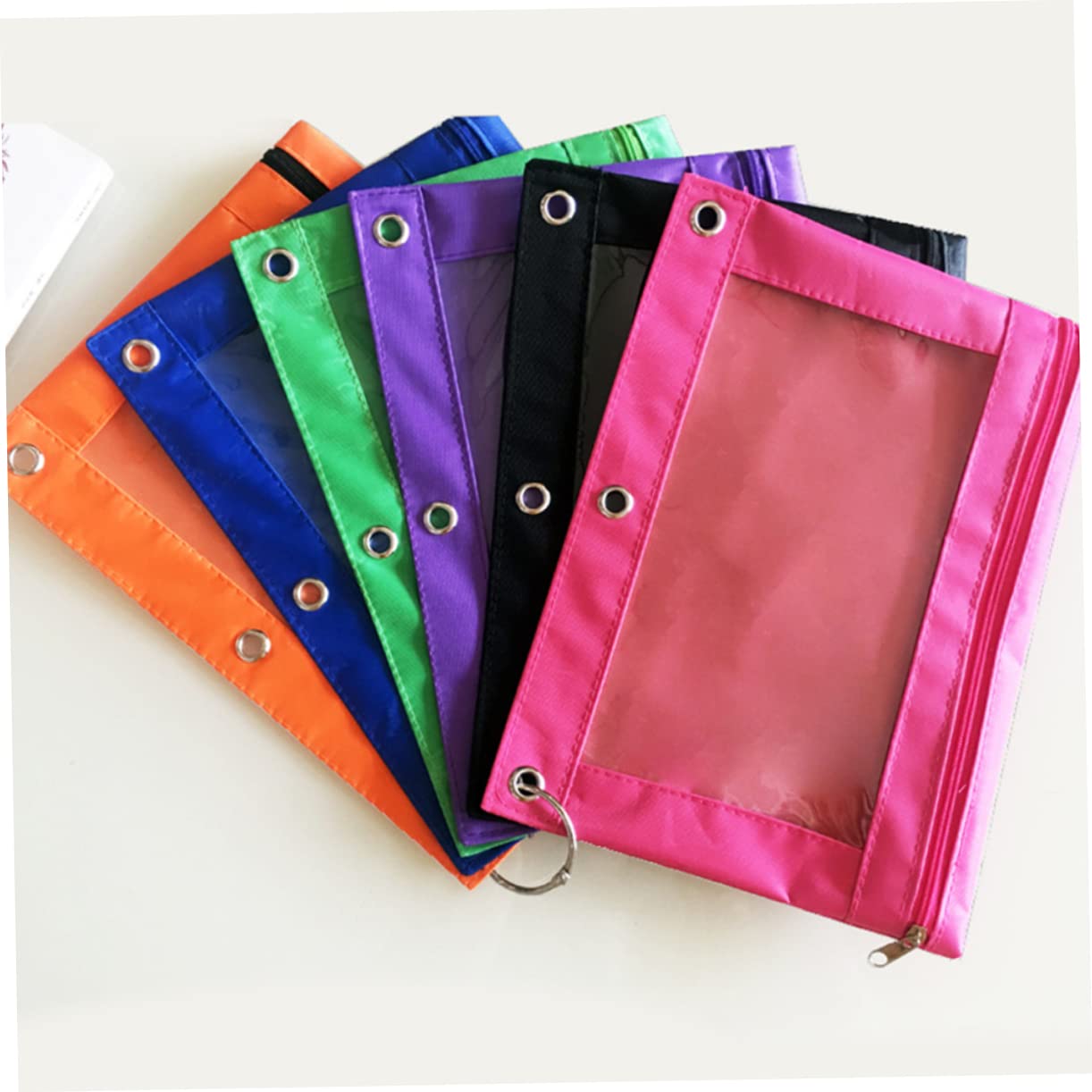 Estuche para Lápices Transparente Oxford 12 Piezas, Bolsa de Papelería