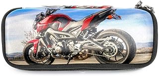 Astuccio per matita Motocross 27 Pencil Case grande capacità Astuccio per cerniera doppio per bambini Ragazzi e adulti 19x7.5x3.8cm