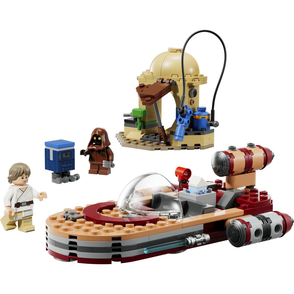 LEGO Star Wars 75420 SMART Play: Śmigacz Luke'a, interaktywna zabawka dla dziecka, zestaw kompatybilny z 1 x SMART Tagiem i minifigurką Luke'a Skywalkera - prezent dla dzieci od 6 lat i fanów