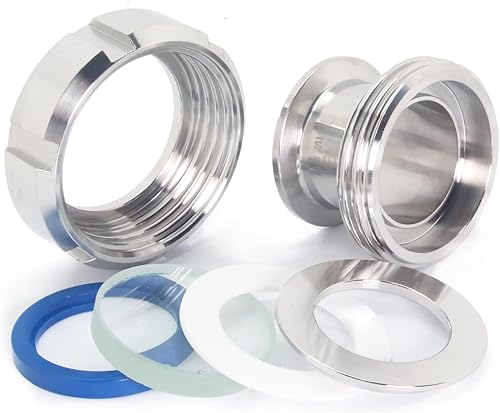 Miniatura 6 de QMINOX Vidrio sanitario de la vista de la unión de la soldadura de la abrazadera SS316 de 1,5 pulgadas tri