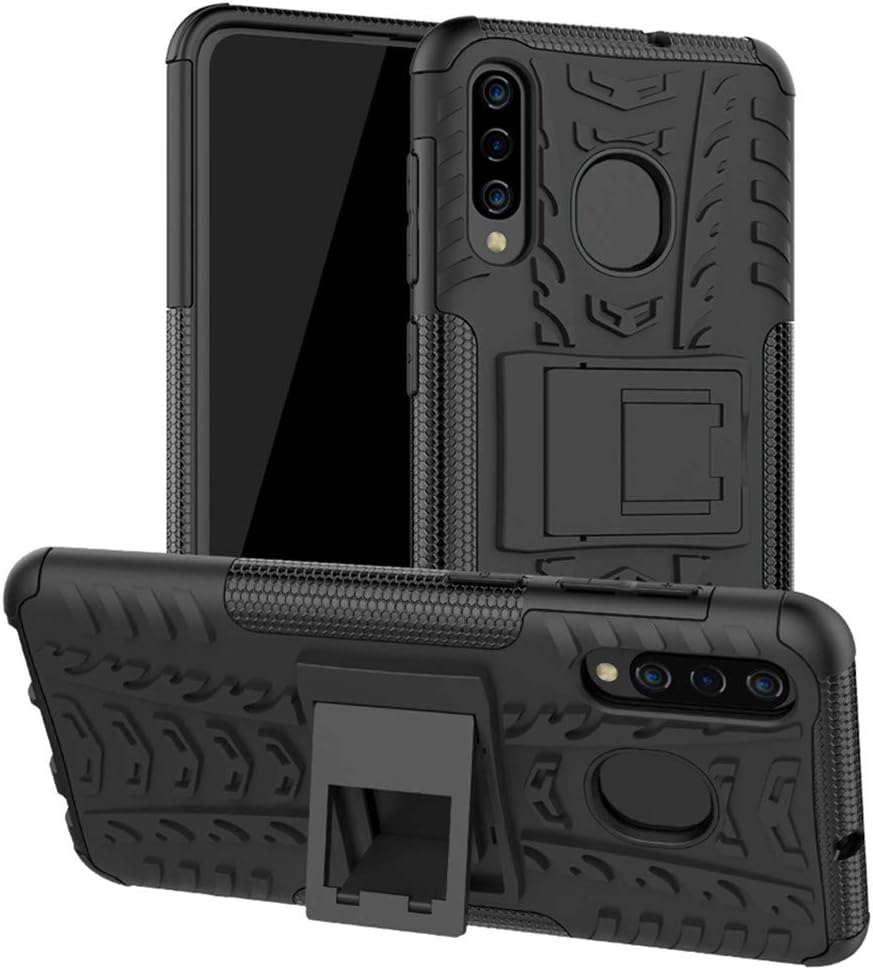 Samsung A50 Case, Galaxy A50 Case, Double Layer Shockproof Slim Drop Full Body Protection With Kickstand For Samsung Galaxy A50 (Black)