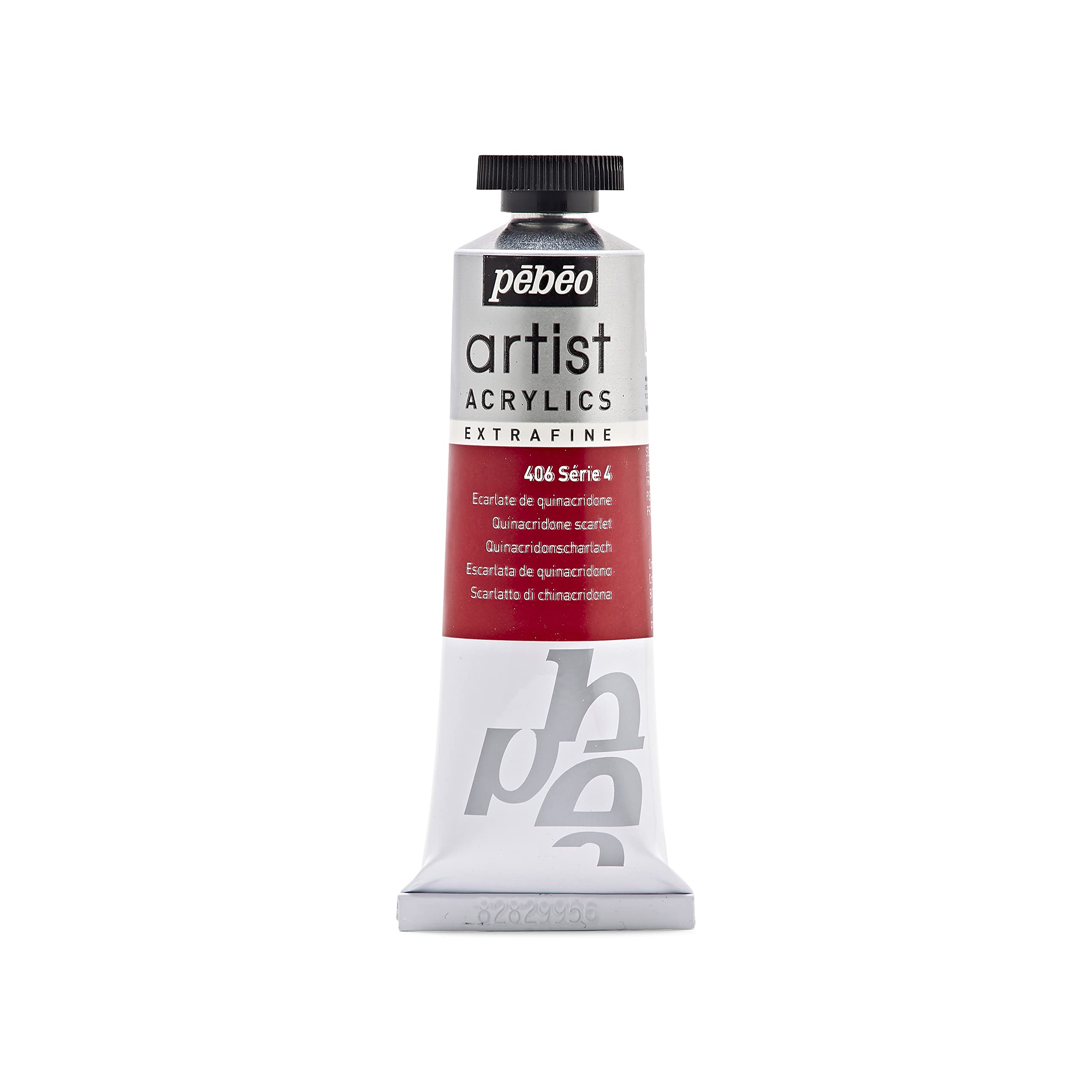 PEBEO 37 ml Artist Acrylics, Quinacridone Scarlet Red