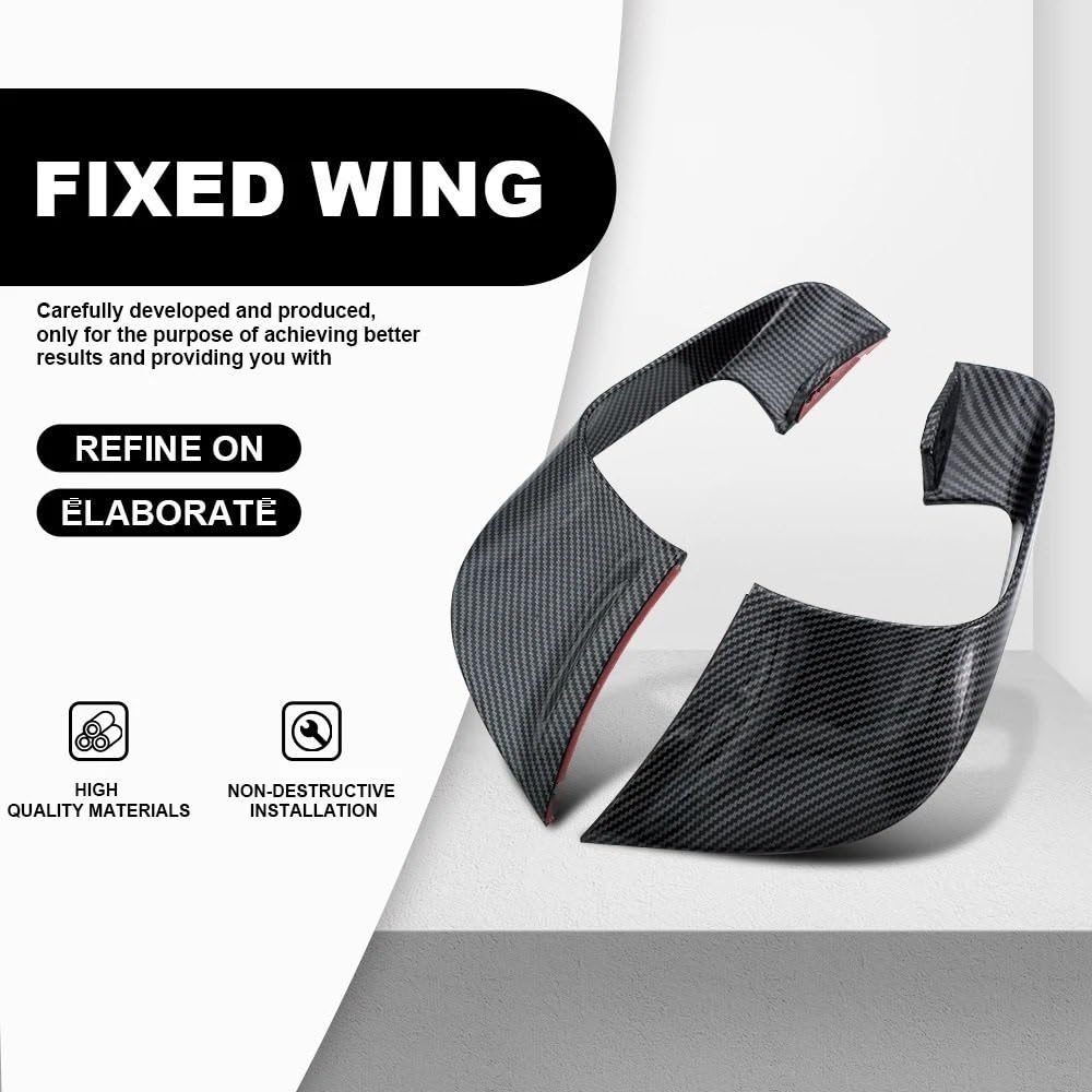 Passend für YZF-R7 YZF R7 2021-2023 Motorrad Festen Wind Flügel Aerodynamische Winglets Spoiler Carbon Verkleidung Zubehör Aerodynamisches Winglets