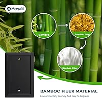 Vista 4 de Placa de pared, cubiertas de toma de corriente dúplex, cubierta de interruptor de luz negro mate - Placa de cubierta de toma de corriente eléctrica