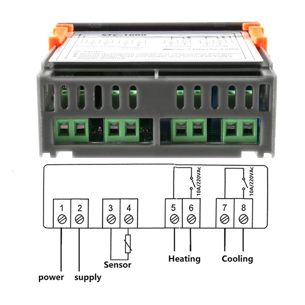 STC-1000 Digitaler Temperaturregler Heizen Kühlen Celsius Thermostat Mit Sensor