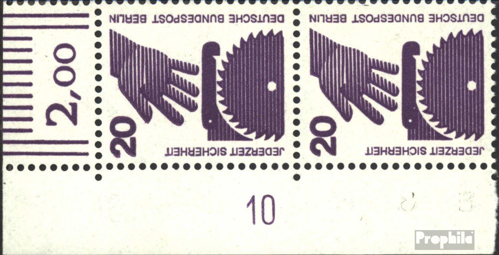 Berlin (West) Hbl16 Stamp - 1972 Accident Prevention Issue, Unmounted Mint/Never Hinged (MNH) For Collectors - View #13