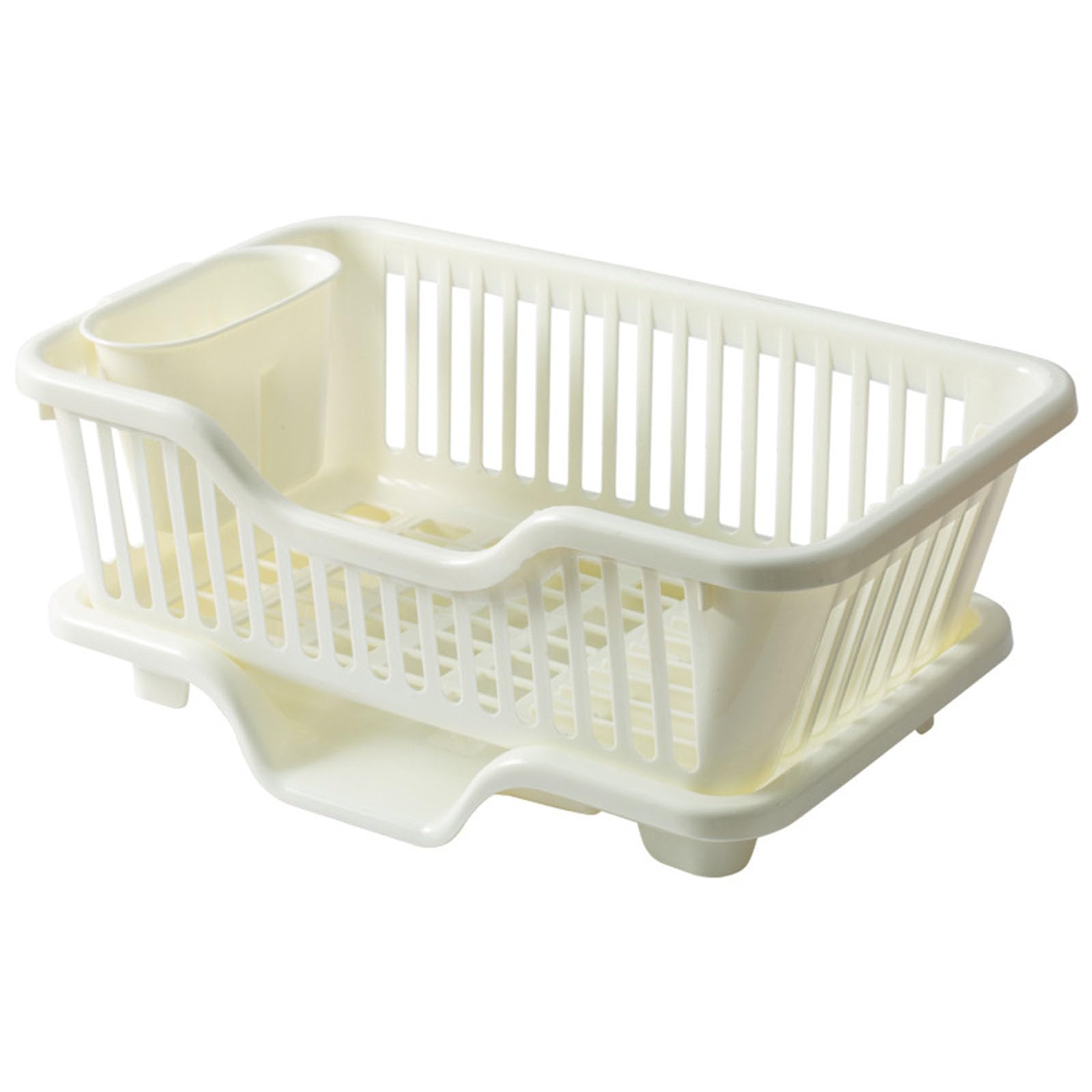 El Estante de Drenaje de Cocina es Respetuoso con el Medio Ambiente, insípido, Duradero, Limpio y ordenado, Estante de encimera de Almacenamiento de Platos para el hogar (Beige)