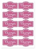 Gran Velada - Aufkleber für Shampoo Verde | 10 Stück, 5x2,9cm, wasserfeste Etiketten für selbstgemachte Kosmetik, DIY Shampoo Sticker, professionelle Verpackung für Naturkosmetik-Produkte