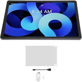 FECAMOS Smart Tablet, Tablet Powerful Chipset Front 13 MP Back 26 MP 8 Core 10.36 Inch 16GB RAM 512GB ROM 2560X1600 Resolution for Game to Learn (Gray)