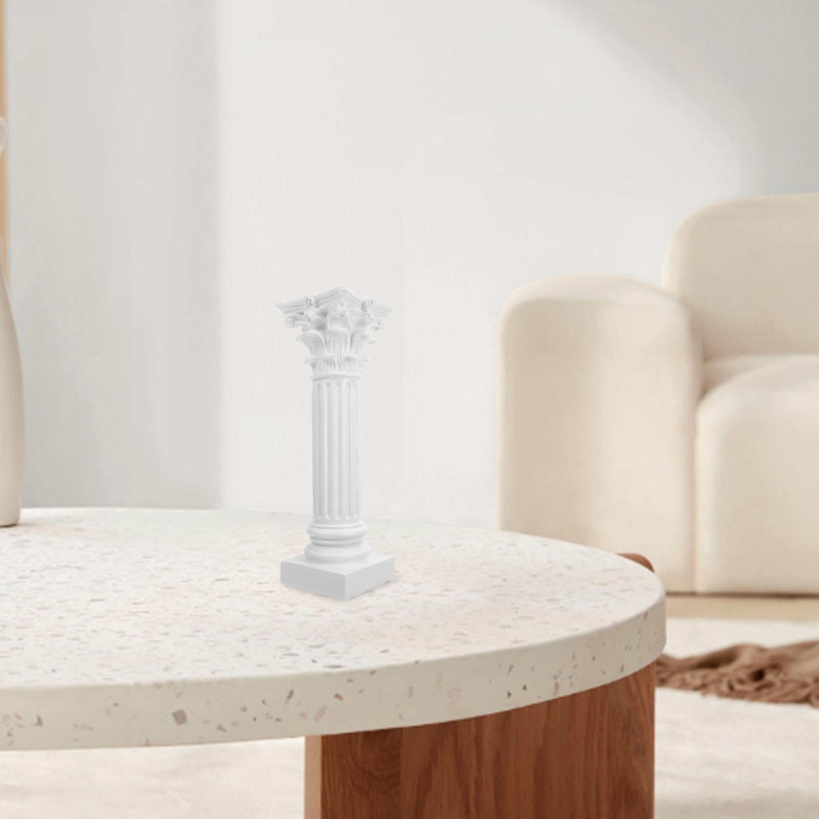 Elegante Römische Säule aus Weißem Kunstharz für Hochzeitssäulendekoration mit Stabilem Halt und Einfachem Aufbau für Hochzeitsfeiern und Veranstaltungen