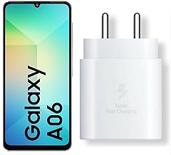 25W C-Type Super Fast Adapter Compatible with Samsung Galaxy A06 Super Fast Charger Adapter for S24/S23/S23 fe/S22/S21/21 fe/S20/M14/M33/M13/M35/M05/A14, A15/S24 fe/A16 5g, White