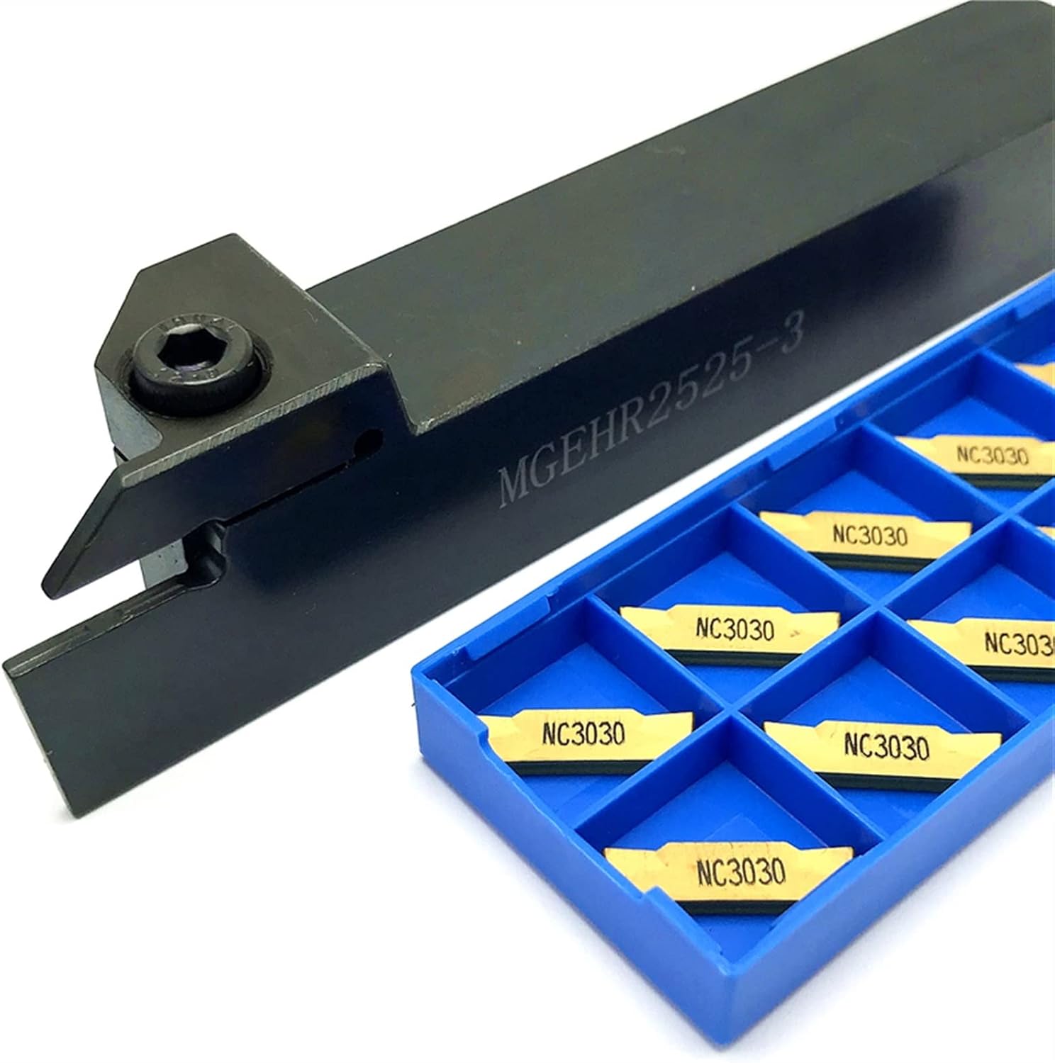 External Grooving Tool Holder+Carbide Inserts Lathe Turning Parting Tool Set DOLUNTO(MGMN150_MGEHR1212)