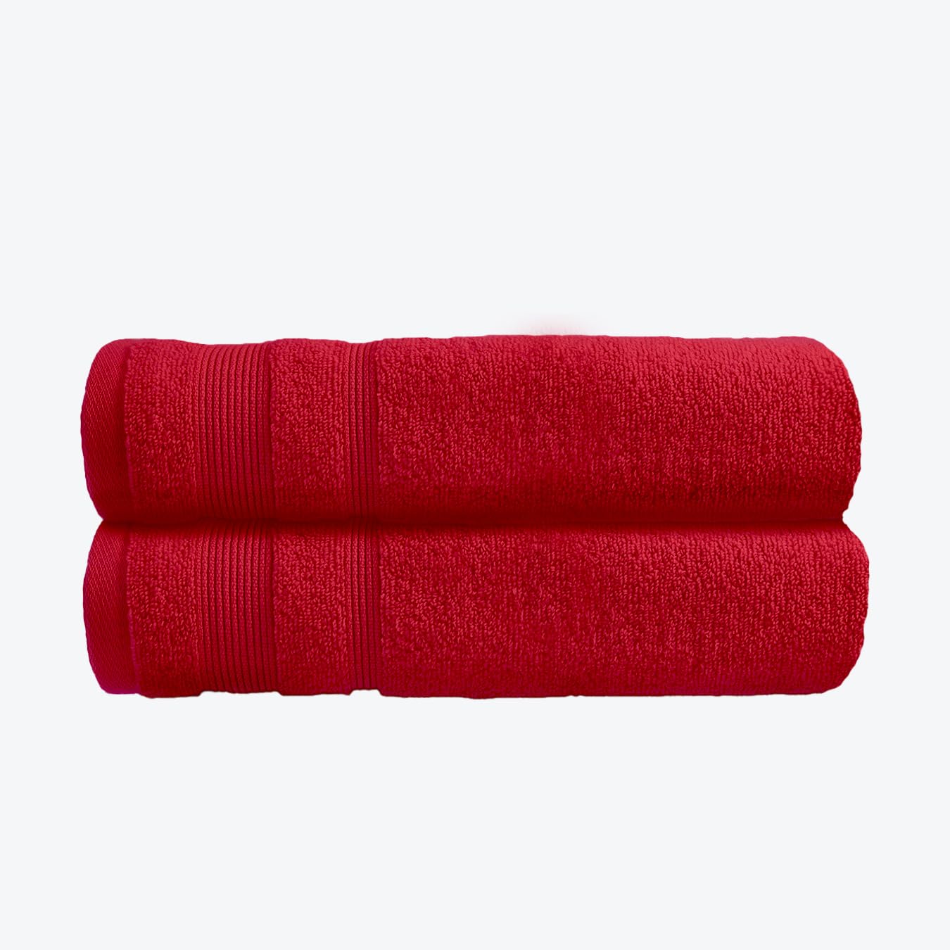 Allure Bath Fashions Cranberry Allure Zero Twist Bath Sheet Set, Extra Large Bath Towel, Pack Of 2, 100 X 150Cm, 100% Egyptian Cotton (Cranberry)