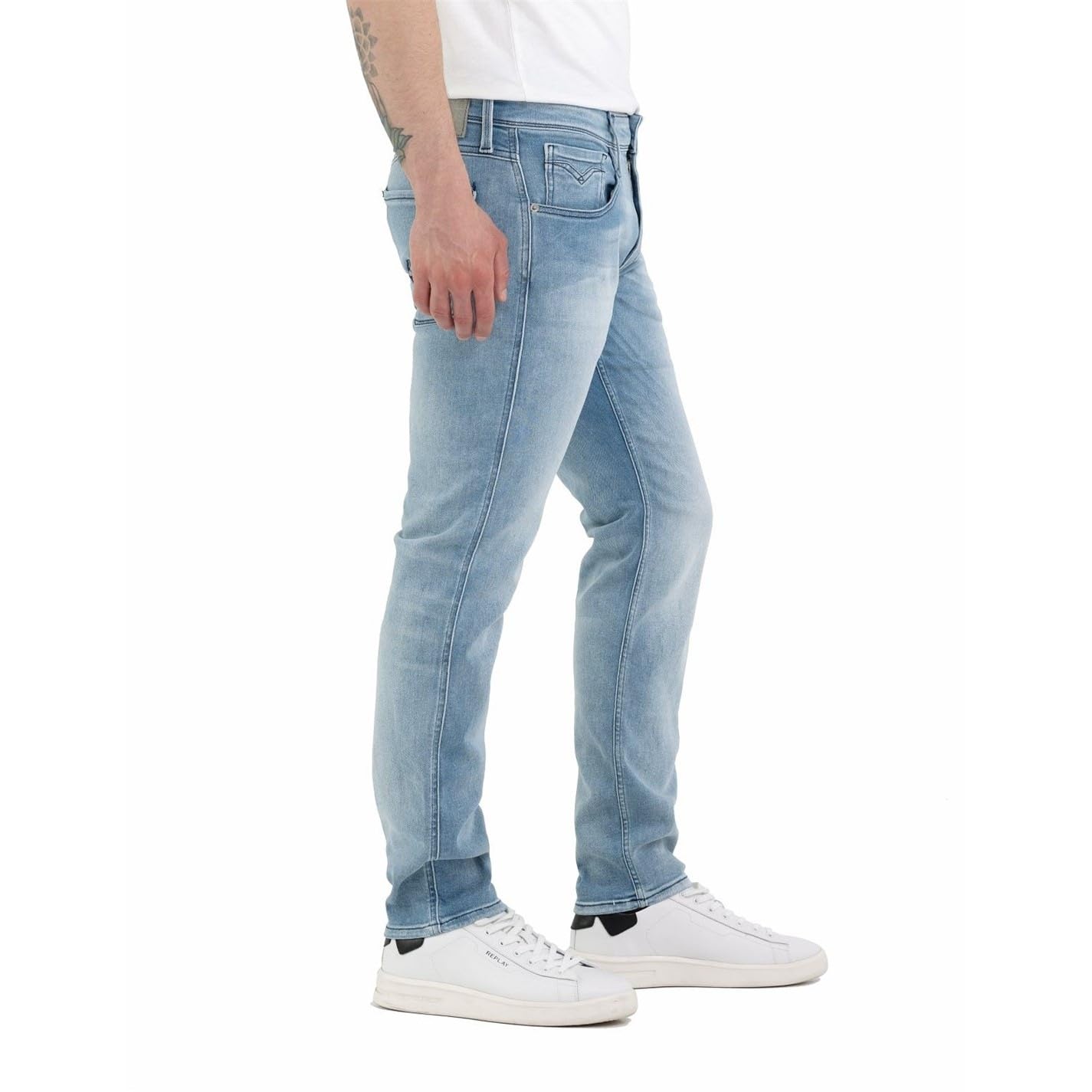 Replay Herren Jeans Anbass Slim-Fit Bio