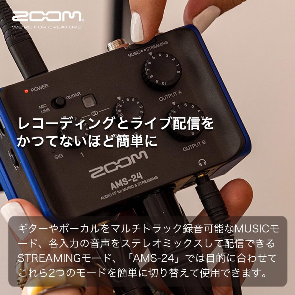 Amazon.co.jp: ZOOM ズーム AMS-24 オーディオインターフェース