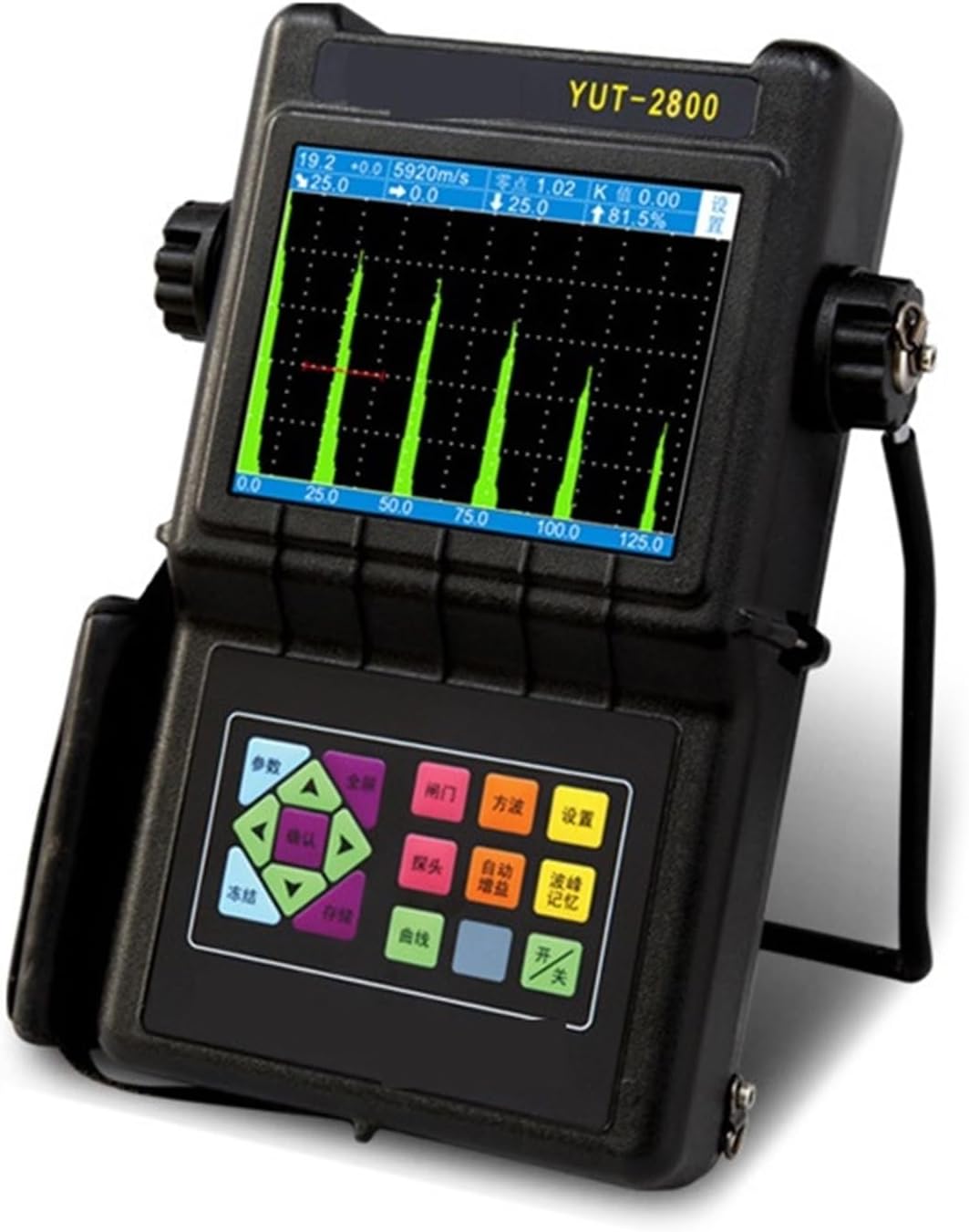 Portable Flaw Detector, YUT2800 Portable Ultrasonic Flaw Detector Handy Device for Metal Inspection,for Welding Flaw Detection
