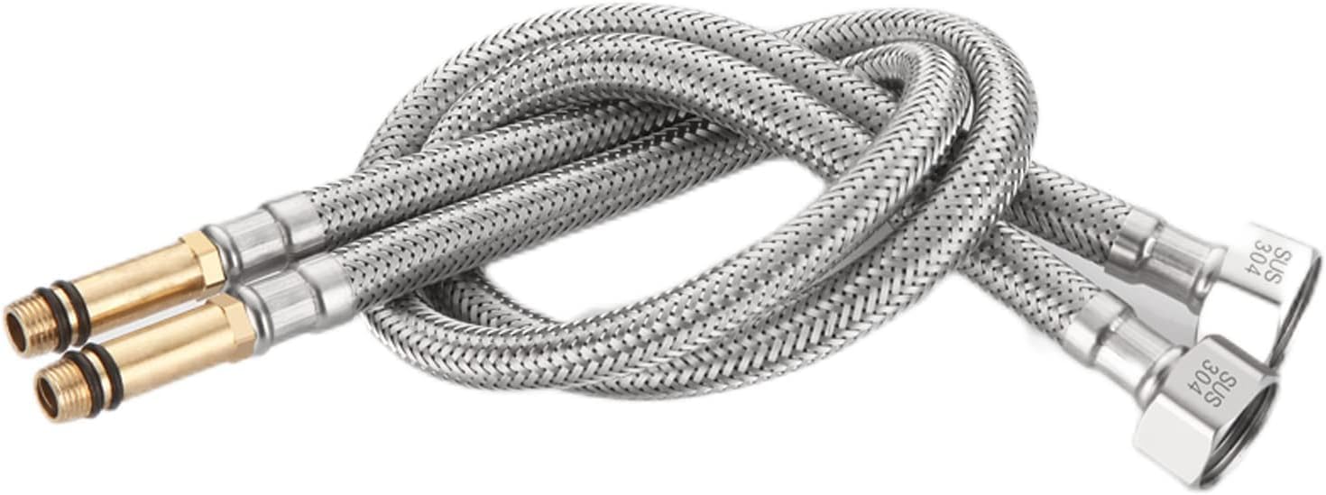 Tap Tails,2 Pack Flexible Tap Connectors Length, 304 Stainless Steel Hose Suitable for Bathroom, Kitchen and Basin(80cm)