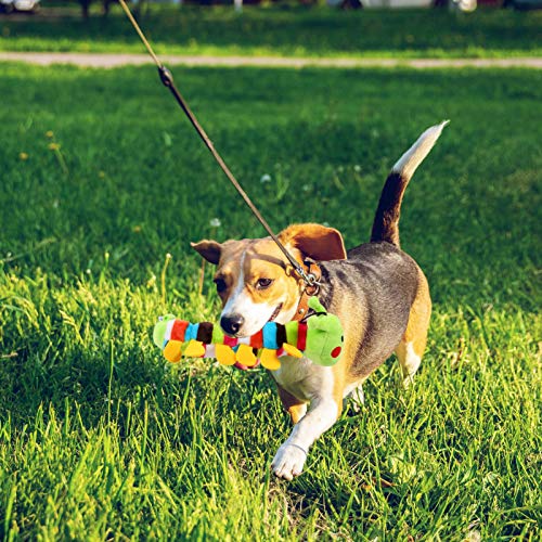 VILLCASE 2 Peças de Brinquedo de Cachorro Estridente Lagarta de Pelúcia Brinquedo de Cachorro Brinqu