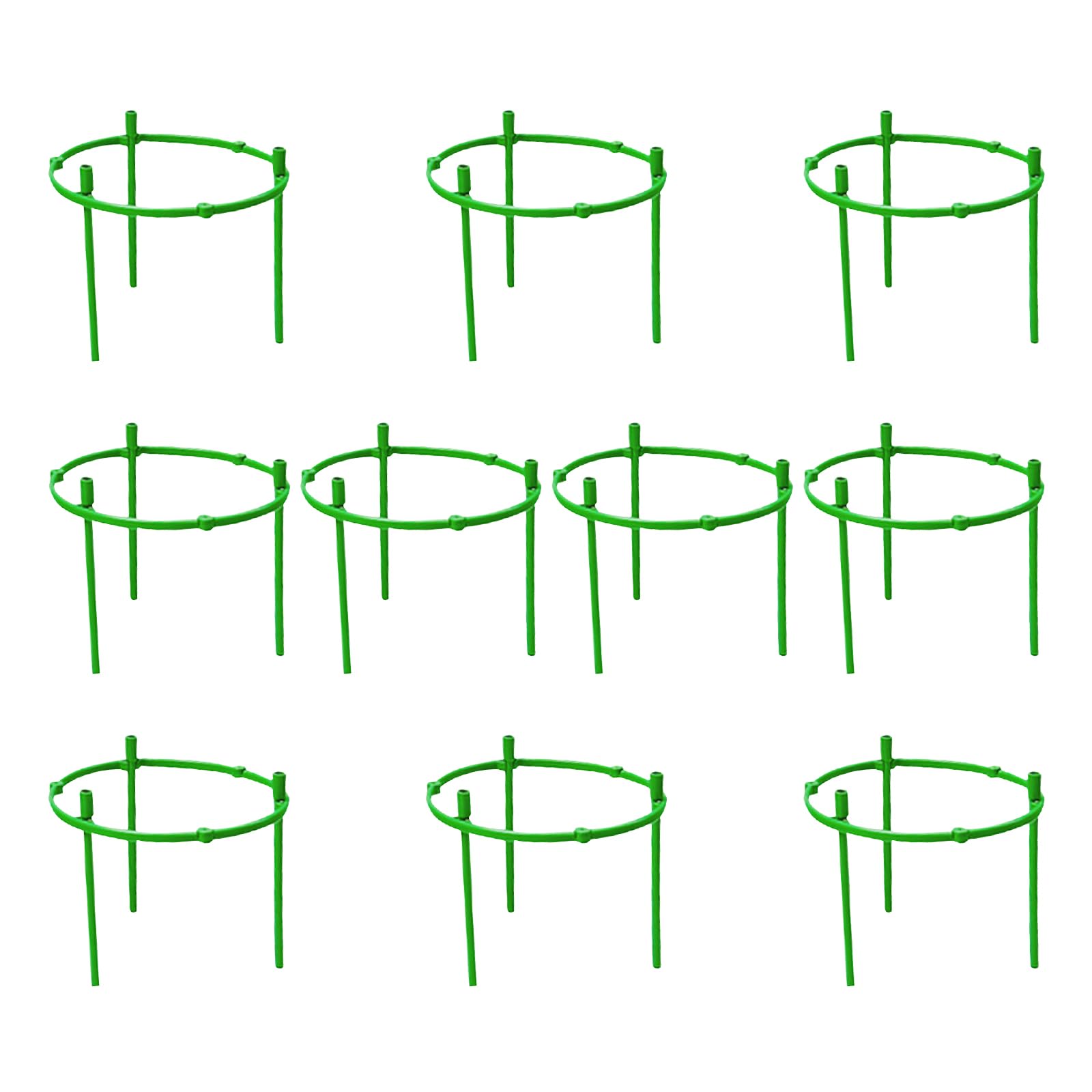 Ljmyy 30Pcs Garden Obelisk Bracket for Climbing Plant Outdoor Round Plant Stakes Cage Adjustable