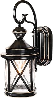 Heath/Zenith HZ-4298 Single Light 11-5/16 High Outdoor Wall Sconce - Motion Sen, Satin Black, HZ-4298-SB