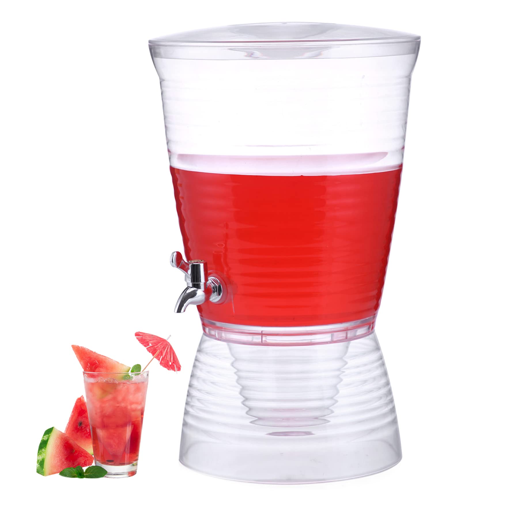 10-Liter-Getränkespender mit Ständer, großer Getränkespender, Saft- und Wasserbehälter für Zuhause, Partys, Hochzeiten, Grillen