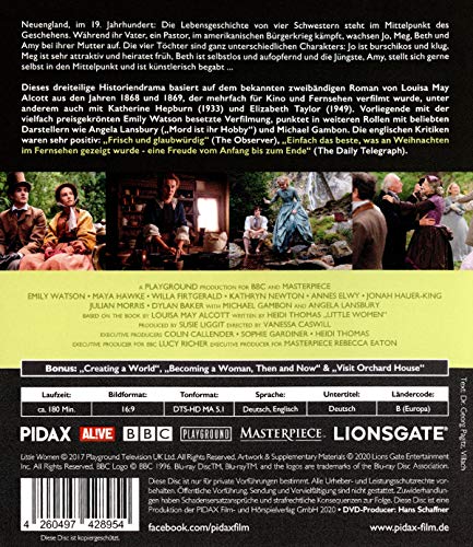 Little Women / Dreiteilige Romanverfilmung des Bestsellers von Louisa May Alcott mit Starbesetzung [Blu-ray]
