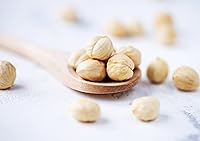 Vista 6 de Avellanas blanqueadas, 8 libras - Filberts enteros crudos, sin piel, sin sal, nueces sin tostar, aperitivo vegano, kosher, a granel. Buena fuente