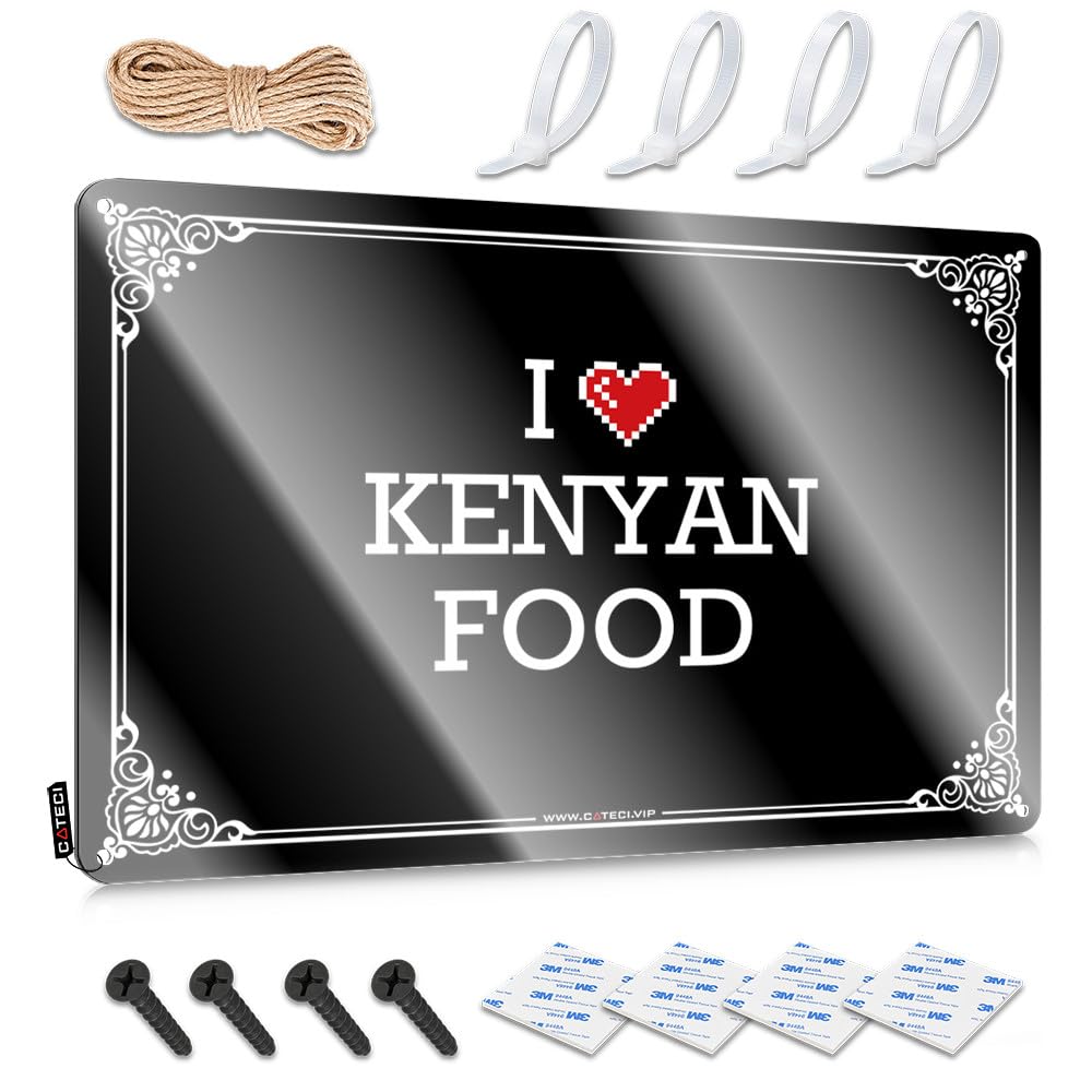 Fzfn Colour I Love Kenyan Food Nice Preppy - Restroom Accessories Cool Wall Art Wall Art Decoration(30X40cm)