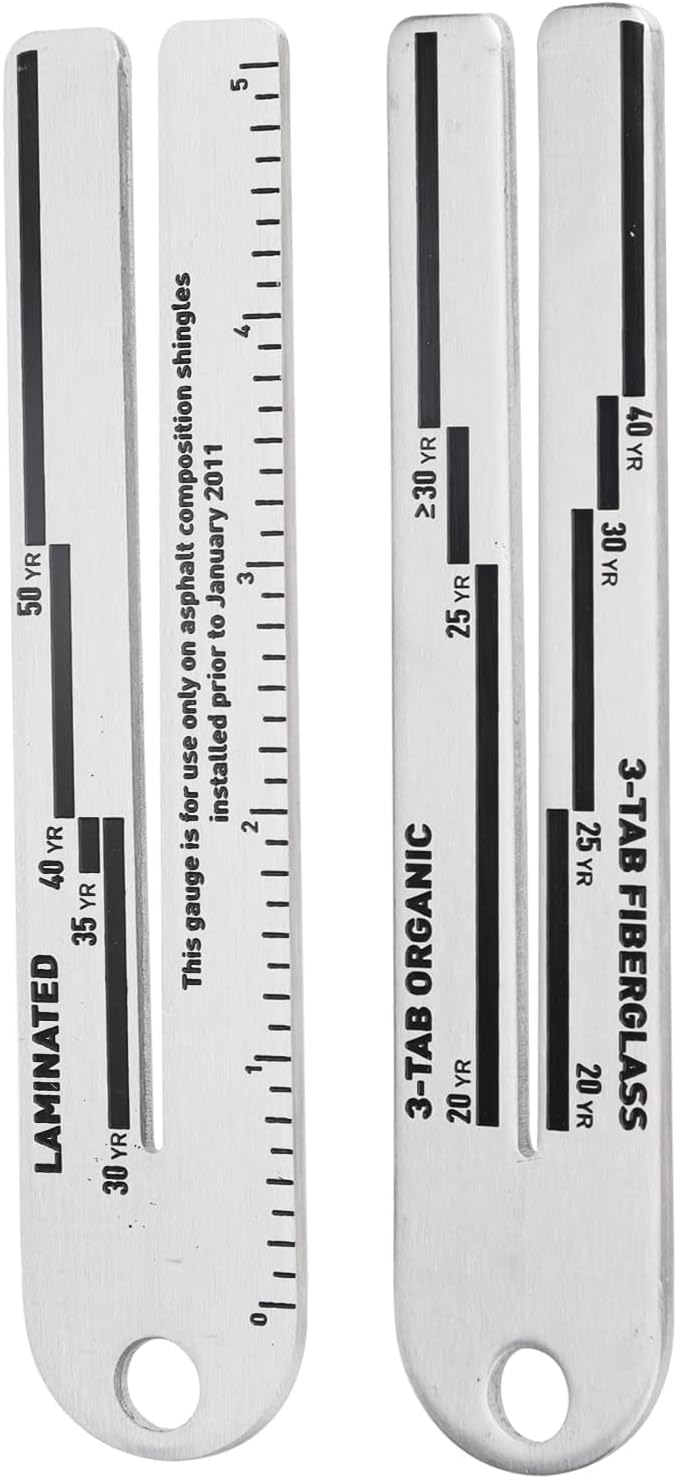 4/09 Shingle Gauge, 2pcs Roof Pitch Gauge Measuring Tool for Roof