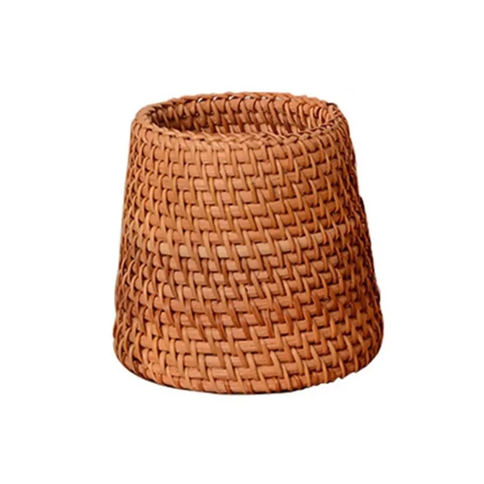 ZNJAMN 1PCS Stationery Storage Wood Vine Rattan Pen Holder Cosmetic Multifunctional Hand Woven Handmade for pens(B)