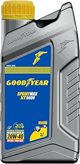 GOODYEAR 1.0 Ltrs 20W40 Sprintmax XT5000 4T Semi-Synthetic Engine Oil | High Performance Engine Oil For Bikes/Motorcylce with Enhanced Engine Protection