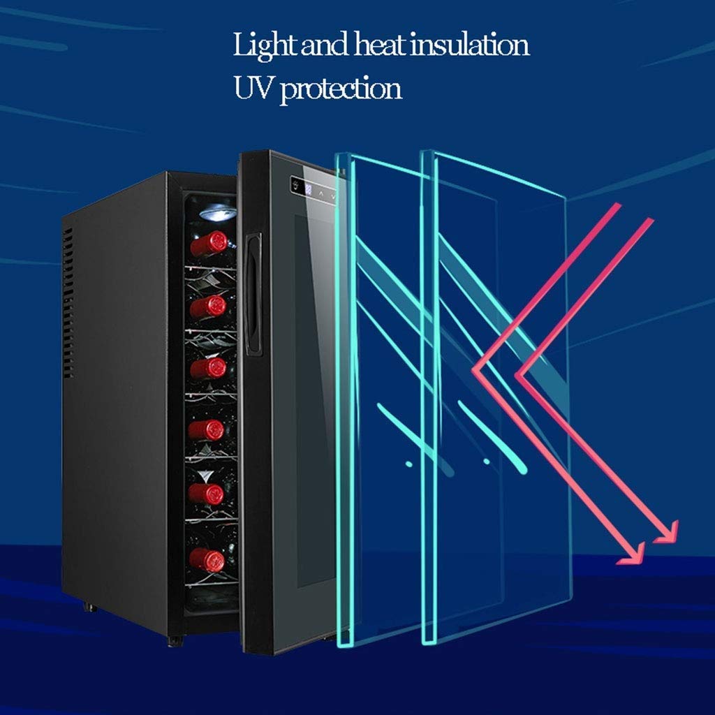 LJLZXPBUS Wine Cooler, 12 Bottle Dual Zone Wine Refrigerator, Temp Memory Function Quiet Operation Compressor for Office/Dorm on Fridge.com