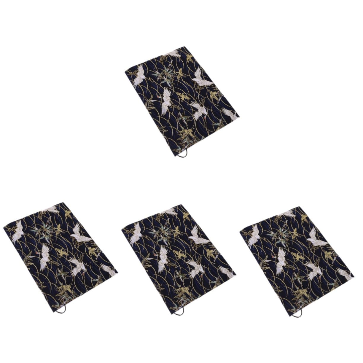 4piezas Funda Protectora De Libro Decorativa De Flores Para Cuadernos Para Estudiantes y Amantes Lectura Resistente y Fácil De Usar